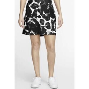 Nike Women’s Skort 2in1 Skirt Golf  UPF 40+ Size XL Black Grey White